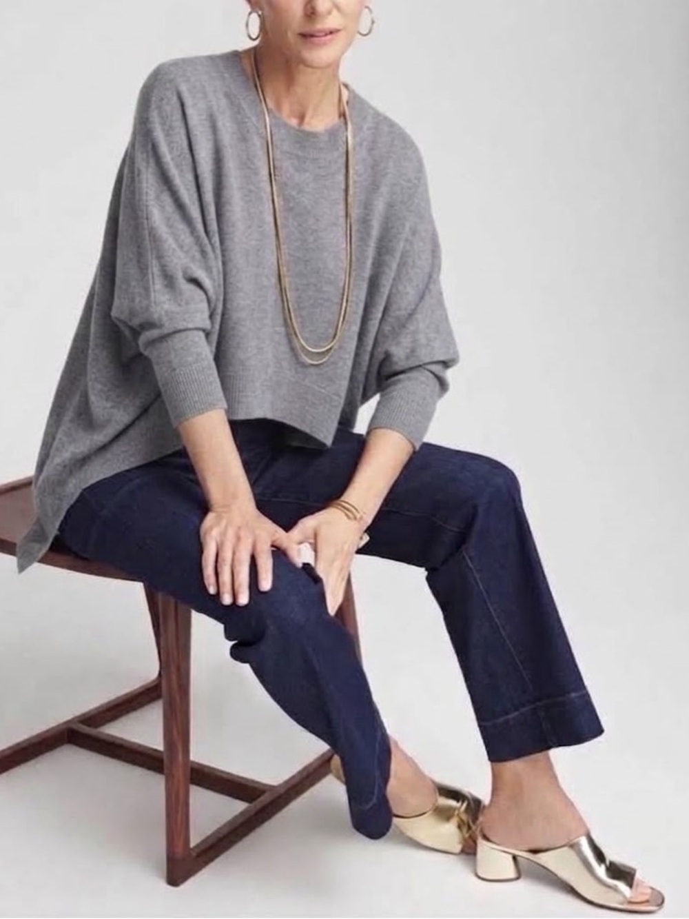 NEW BP. Dolman Long Sleeve Sweater XXS Gray Womens